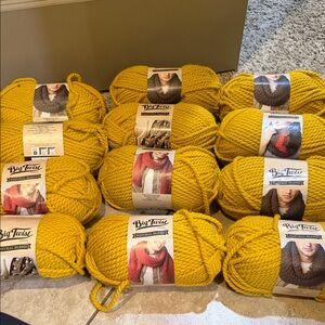 Big Twist Yellow Yarn Bundle